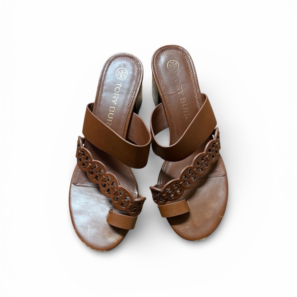Tory Burch Tan Leather Sandals